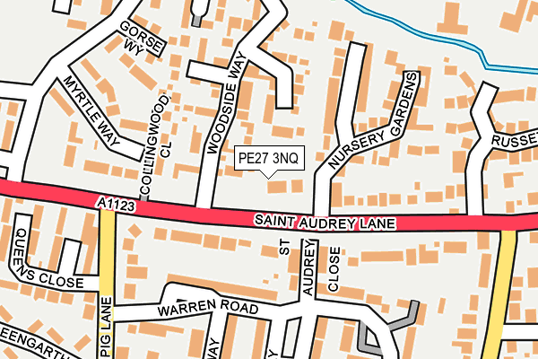 PE27 3NQ map - OS OpenMap – Local (Ordnance Survey) PE27 3NQ map - OS OpenMap – Local (Ordnance Survey)