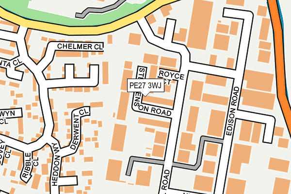 PE27 3WJ map - OS OpenMap – Local (Ordnance Survey) PE27 3WJ map - OS OpenMap – Local (Ordnance Survey)