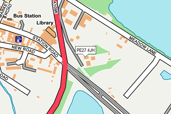 PE27 4JH map - OS OpenMap – Local (Ordnance Survey) PE27 4JH map - OS OpenMap – Local (Ordnance Survey)