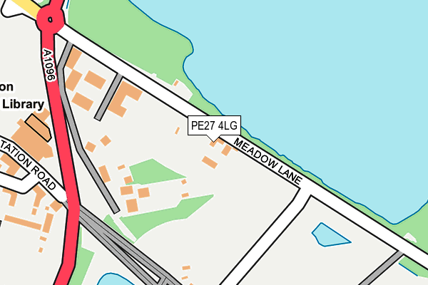 PE27 4LG map - OS OpenMap – Local (Ordnance Survey) PE27 4LG map - OS OpenMap – Local (Ordnance Survey)