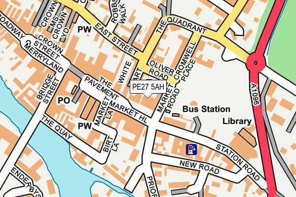 PE27 5AH map - OS OpenMap – Local (Ordnance Survey) PE27 5AH map - OS OpenMap – Local (Ordnance Survey)