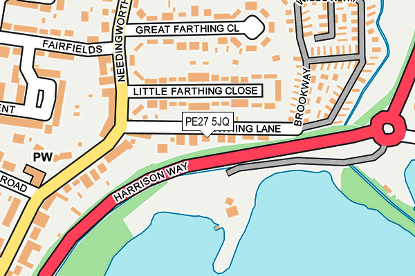 PE27 5JQ map - OS OpenMap – Local (Ordnance Survey) PE27 5JQ map - OS OpenMap – Local (Ordnance Survey)