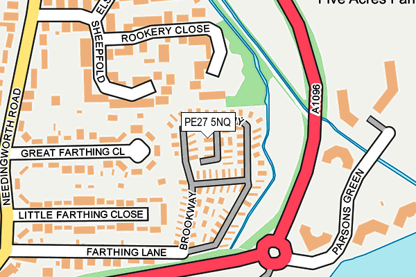 PE27 5NQ map - OS OpenMap – Local (Ordnance Survey) PE27 5NQ map - OS OpenMap – Local (Ordnance Survey)