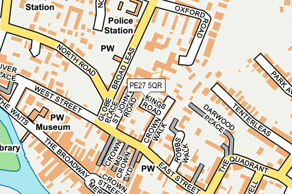 PE27 5QR map - OS OpenMap – Local (Ordnance Survey) PE27 5QR map - OS OpenMap – Local (Ordnance Survey)