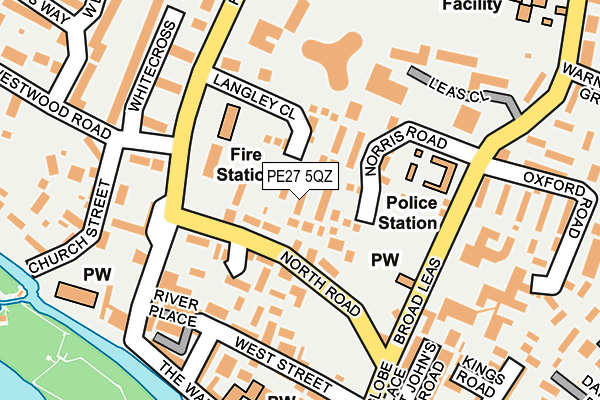 PE27 5QZ map - OS OpenMap – Local (Ordnance Survey) PE27 5QZ map - OS OpenMap – Local (Ordnance Survey)