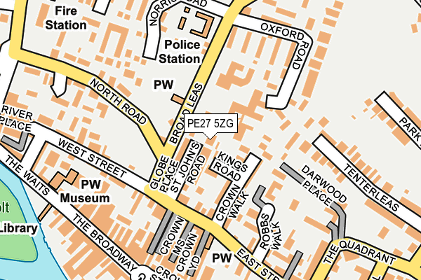PE27 5ZG map - OS OpenMap – Local (Ordnance Survey) PE27 5ZG map - OS OpenMap – Local (Ordnance Survey)