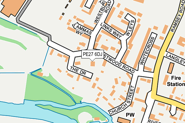 PE27 6DJ map - OS OpenMap – Local (Ordnance Survey) PE27 6DJ map - OS OpenMap – Local (Ordnance Survey)