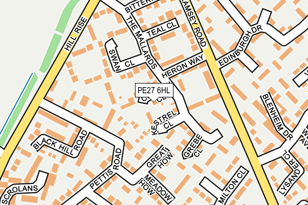 PE27 6HL map - OS OpenMap – Local (Ordnance Survey) PE27 6HL map - OS OpenMap – Local (Ordnance Survey)