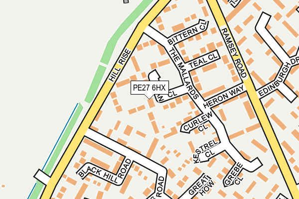 PE27 6HX map - OS OpenMap – Local (Ordnance Survey) PE27 6HX map - OS OpenMap – Local (Ordnance Survey)