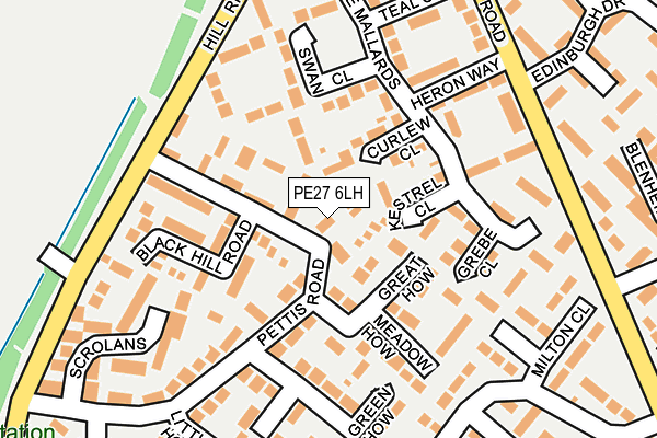 PE27 6LH map - OS OpenMap – Local (Ordnance Survey) PE27 6LH map - OS OpenMap – Local (Ordnance Survey)