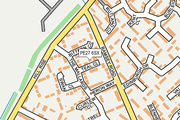 PE27 6SX map - OS OpenMap – Local (Ordnance Survey) PE27 6SX map - OS OpenMap – Local (Ordnance Survey)