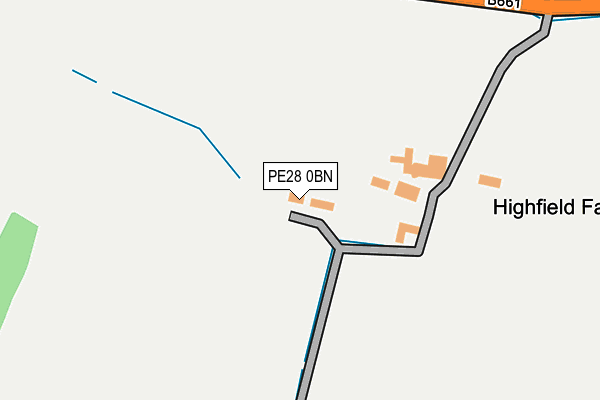 PE28 0BN map - OS OpenMap – Local (Ordnance Survey) PE28 0BN map - OS OpenMap – Local (Ordnance Survey)
