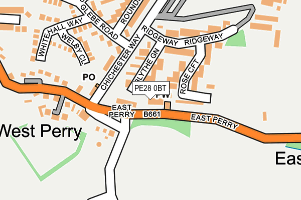 PE28 0BT map - OS OpenMap – Local (Ordnance Survey) PE28 0BT map - OS OpenMap – Local (Ordnance Survey)