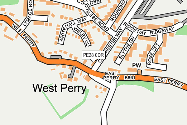 PE28 0DR map - OS OpenMap – Local (Ordnance Survey) PE28 0DR map - OS OpenMap – Local (Ordnance Survey)