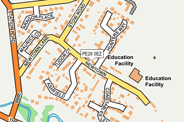 PE28 0EZ map - OS OpenMap – Local (Ordnance Survey) PE28 0EZ map - OS OpenMap – Local (Ordnance Survey)
