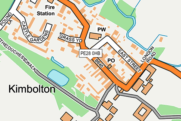 PE28 0HB map - OS OpenMap – Local (Ordnance Survey)