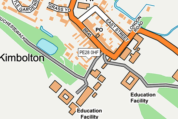 PE28 0HF map - OS OpenMap – Local (Ordnance Survey) PE28 0HF map - OS OpenMap – Local (Ordnance Survey)