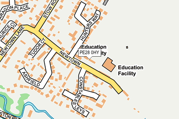 PE28 0HY map - OS OpenMap – Local (Ordnance Survey) PE28 0HY map - OS OpenMap – Local (Ordnance Survey)