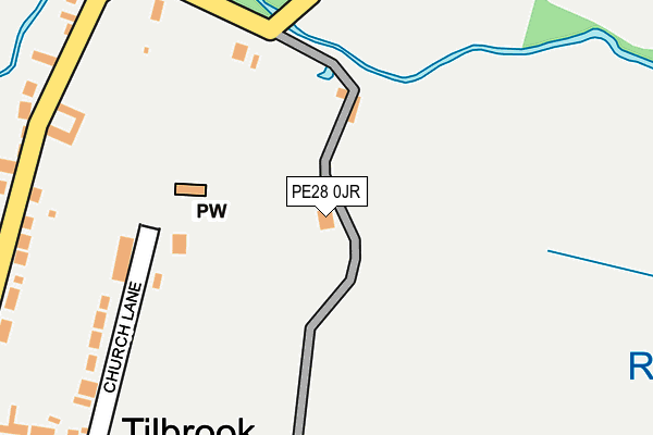 PE28 0JR map - OS OpenMap – Local (Ordnance Survey) PE28 0JR map - OS OpenMap – Local (Ordnance Survey)