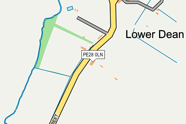 PE28 0LN map - OS OpenMap – Local (Ordnance Survey) PE28 0LN map - OS OpenMap – Local (Ordnance Survey)