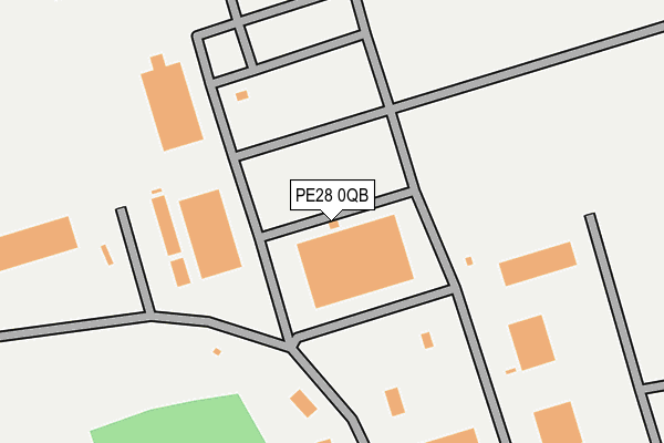 PE28 0QB map - OS OpenMap – Local (Ordnance Survey) PE28 0QB map - OS OpenMap – Local (Ordnance Survey)