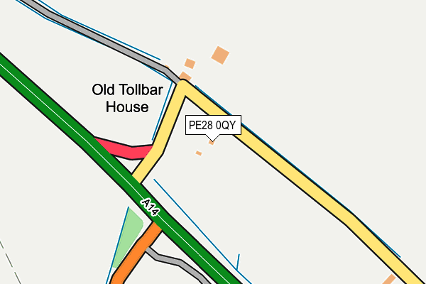 PE28 0QY map - OS OpenMap – Local (Ordnance Survey) PE28 0QY map - OS OpenMap – Local (Ordnance Survey)