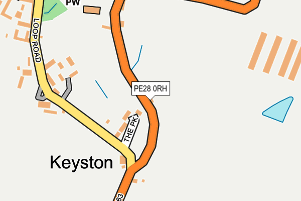 PE28 0RH map - OS OpenMap – Local (Ordnance Survey) PE28 0RH map - OS OpenMap – Local (Ordnance Survey)