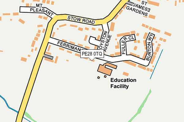 PE28 0TQ map - OS OpenMap – Local (Ordnance Survey)