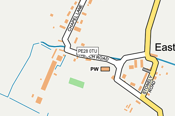 PE28 0TU map - OS OpenMap – Local (Ordnance Survey) PE28 0TU map - OS OpenMap – Local (Ordnance Survey)