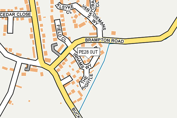 PE28 0UT map - OS OpenMap – Local (Ordnance Survey)