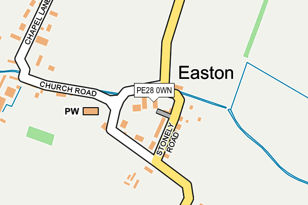 PE28 0WN map - OS OpenMap – Local (Ordnance Survey)