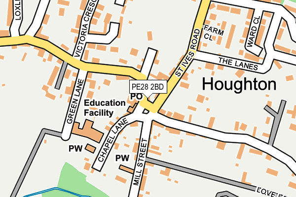 PE28 2BD map - OS OpenMap – Local (Ordnance Survey) PE28 2BD map - OS OpenMap – Local (Ordnance Survey)