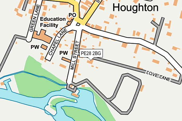 PE28 2BG map - OS OpenMap – Local (Ordnance Survey) PE28 2BG map - OS OpenMap – Local (Ordnance Survey)