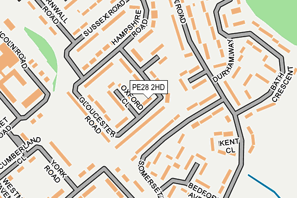 PE28 2HD map - OS OpenMap – Local (Ordnance Survey) PE28 2HD map - OS OpenMap – Local (Ordnance Survey)