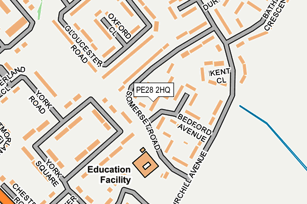 PE28 2HQ map - OS OpenMap – Local (Ordnance Survey) PE28 2HQ map - OS OpenMap – Local (Ordnance Survey)