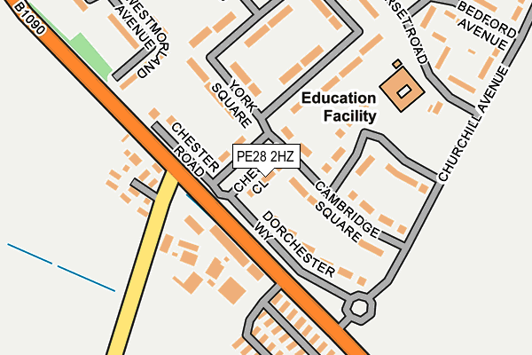 PE28 2HZ map - OS OpenMap – Local (Ordnance Survey) PE28 2HZ map - OS OpenMap – Local (Ordnance Survey)