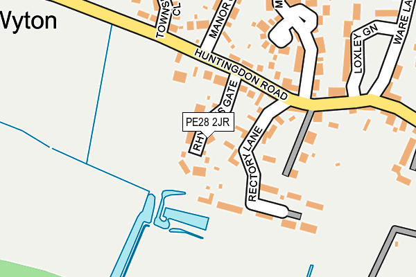 PE28 2JR map - OS OpenMap – Local (Ordnance Survey) PE28 2JR map - OS OpenMap – Local (Ordnance Survey)