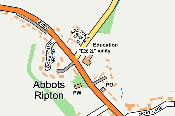 PE28 2LT map - OS OpenMap – Local (Ordnance Survey) PE28 2LT map - OS OpenMap – Local (Ordnance Survey)