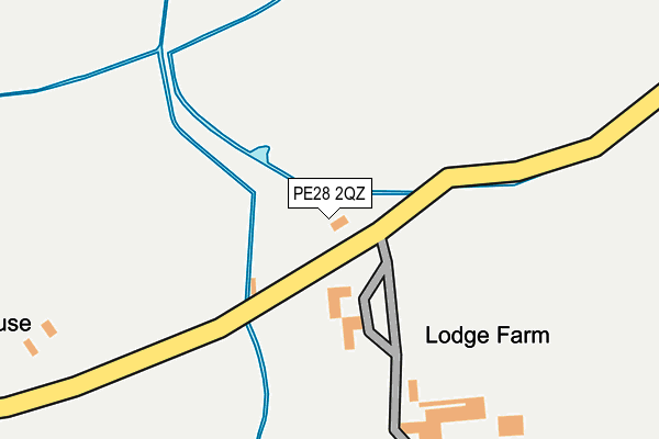 PE28 2QZ map - OS OpenMap – Local (Ordnance Survey) PE28 2QZ map - OS OpenMap – Local (Ordnance Survey)