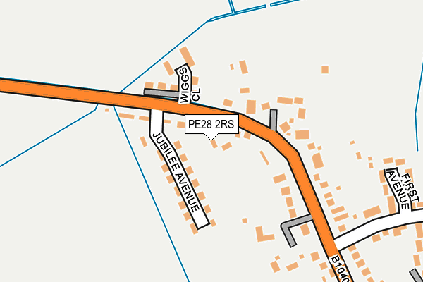 PE28 2RS map - OS OpenMap – Local (Ordnance Survey) PE28 2RS map - OS OpenMap – Local (Ordnance Survey)