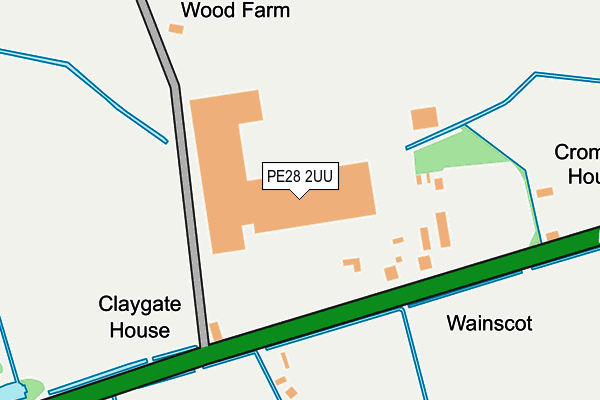 PE28 2UU map - OS OpenMap – Local (Ordnance Survey) PE28 2UU map - OS OpenMap – Local (Ordnance Survey)