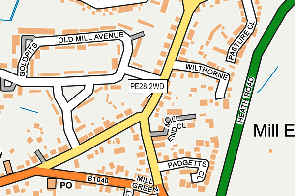 PE28 2WD map - OS OpenMap – Local (Ordnance Survey) PE28 2WD map - OS OpenMap – Local (Ordnance Survey)