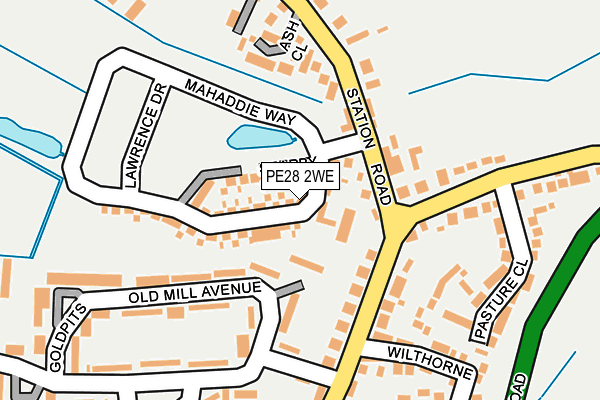 PE28 2WE map - OS OpenMap – Local (Ordnance Survey) PE28 2WE map - OS OpenMap – Local (Ordnance Survey)