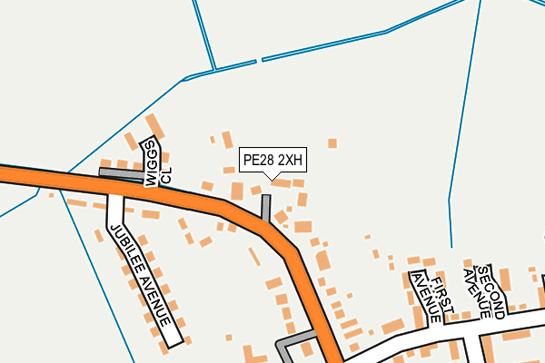 PE28 2XH map - OS OpenMap – Local (Ordnance Survey) PE28 2XH map - OS OpenMap – Local (Ordnance Survey)