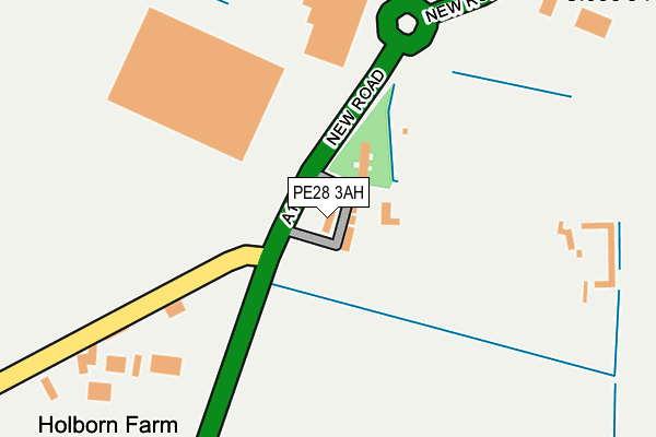 PE28 3AH map - OS OpenMap – Local (Ordnance Survey) PE28 3AH map - OS OpenMap – Local (Ordnance Survey)
