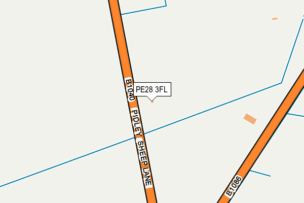 PE28 3FL map - OS OpenMap – Local (Ordnance Survey) PE28 3FL map - OS OpenMap – Local (Ordnance Survey)