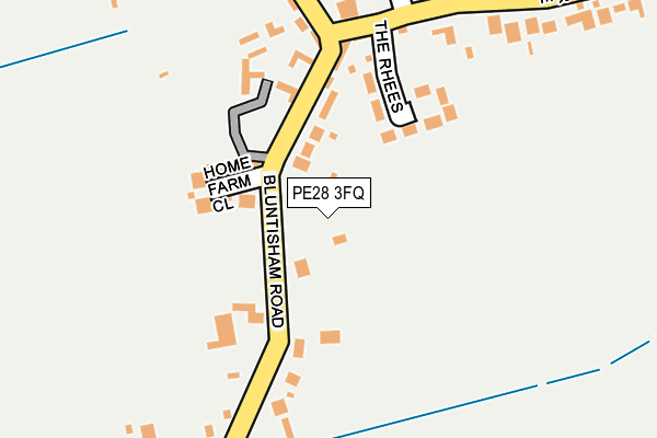 PE28 3FQ map - OS OpenMap – Local (Ordnance Survey) PE28 3FQ map - OS OpenMap – Local (Ordnance Survey)