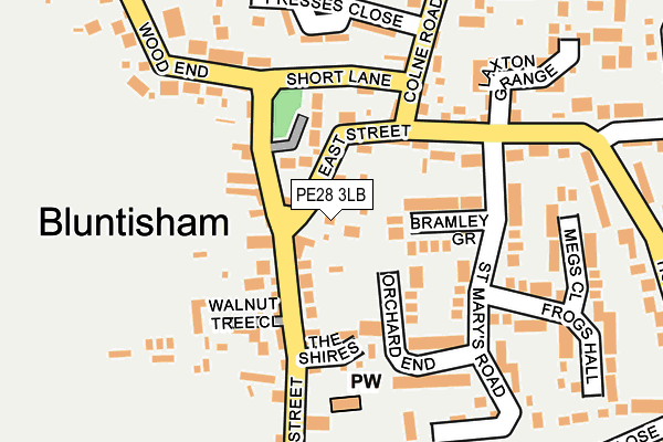 PE28 3LB map - OS OpenMap – Local (Ordnance Survey) PE28 3LB map - OS OpenMap – Local (Ordnance Survey)