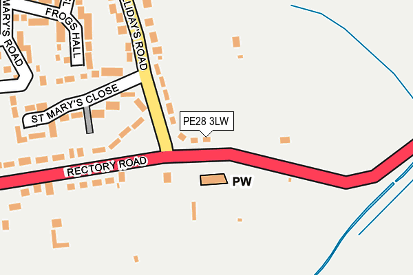 PE28 3LW map - OS OpenMap – Local (Ordnance Survey) PE28 3LW map - OS OpenMap – Local (Ordnance Survey)