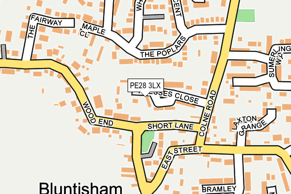 PE28 3LX map - OS OpenMap – Local (Ordnance Survey) PE28 3LX map - OS OpenMap – Local (Ordnance Survey)